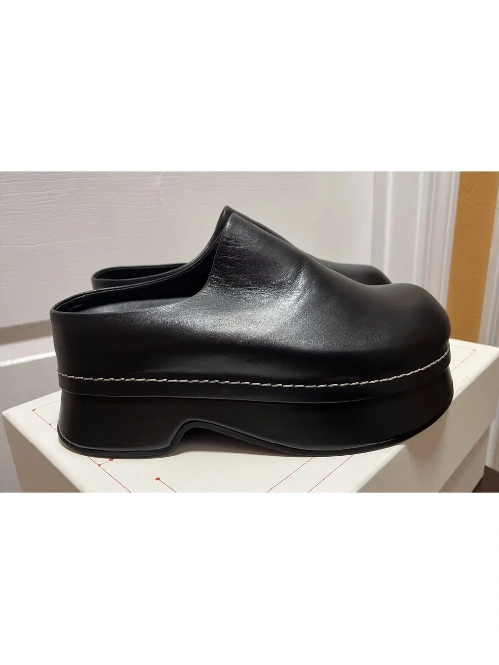 ALEXANDER McQUEEN Black Platform Mules / Sandals 9US / NWB $1,290